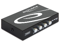 Превключвател Delock 87634, Ръчен, 4 x USB 2.0 порта, Черен