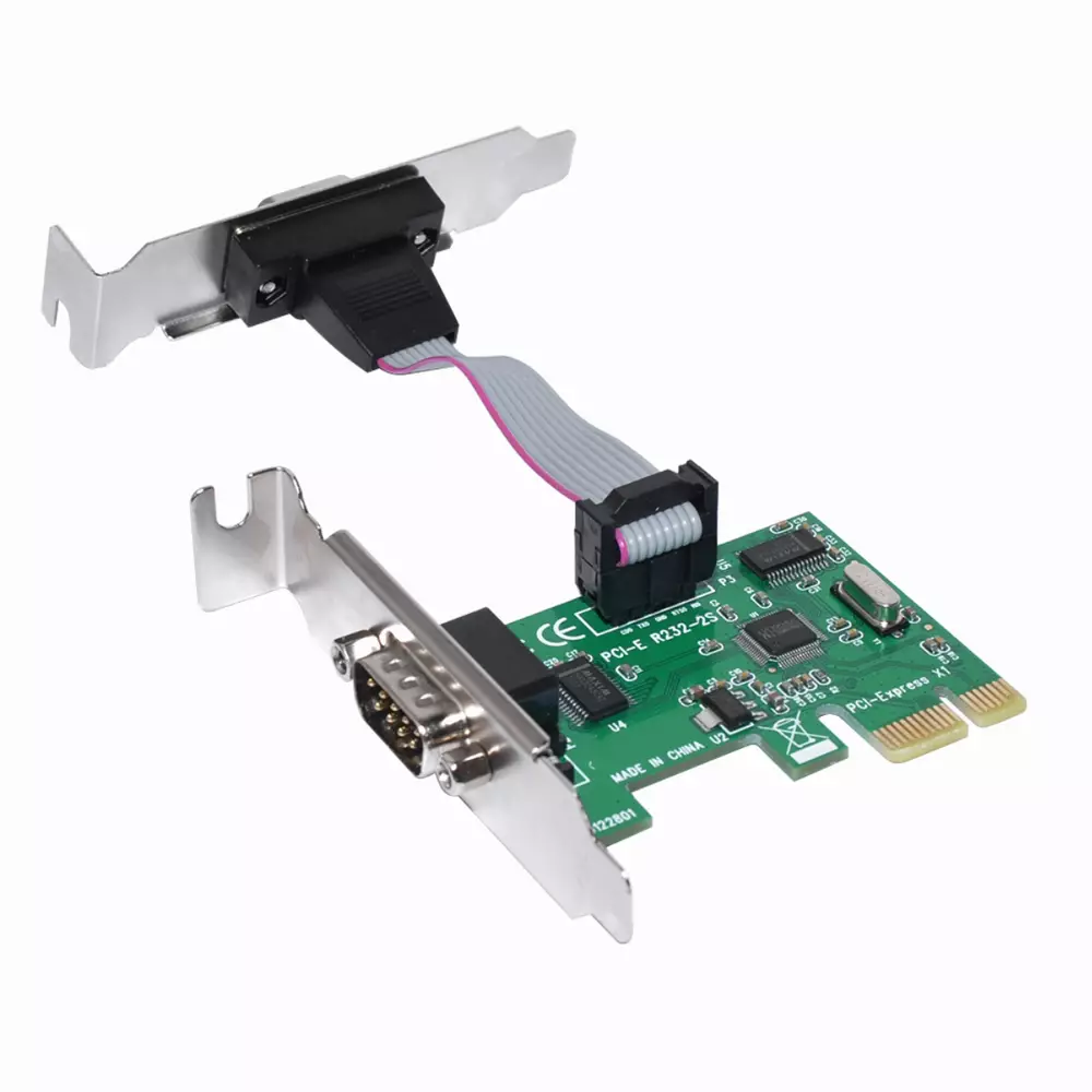 I/O карта Makki Low Profile PCI-E card to 2 x Serial port - MAKKI-PCIE-SERIAL-LP