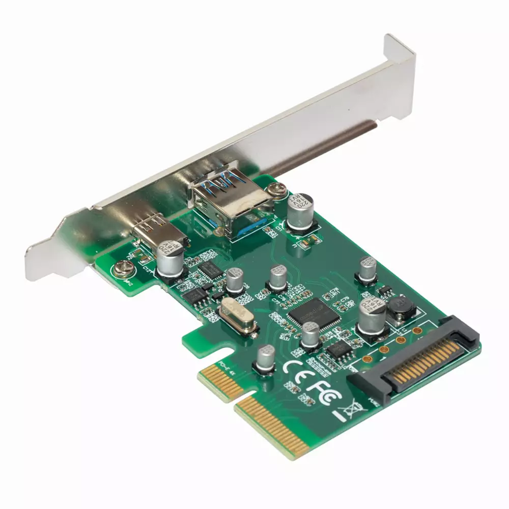 I/O карта Makki PCI-E card 2 x USB3.1 A+C ports - MAKKI-PCIE-2XUSB31-AC-V1