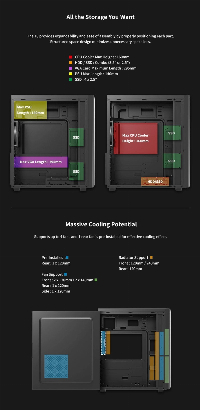 Кутия Zalman T8 RGB Mid Tower Black