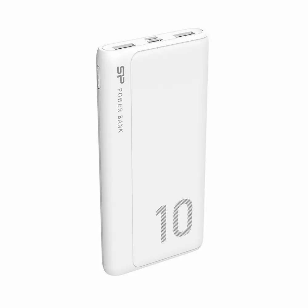 Външна батерия Silicon Power GP15 10000 mAh, Бяла