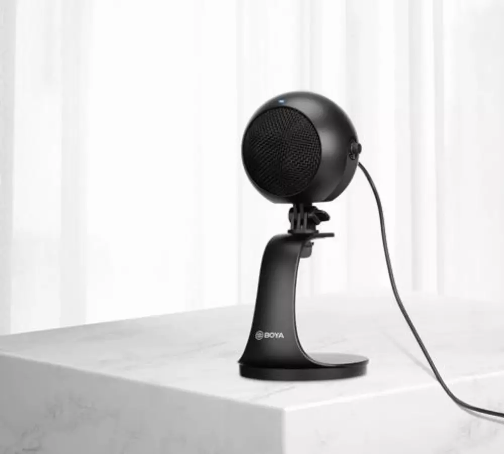 Настолен микрофон BOYA BY-PM300, 3.5mm/USB-C