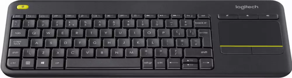 Клавиатура с тъчпад Logitech Wireless Touch K400 Plus Black - 920-007145
