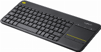 Клавиатура с тъчпад Logitech Wireless Touch K400 Plus Black - 920-007145