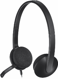 Слушалки с микрофон Logitech H340, USB
