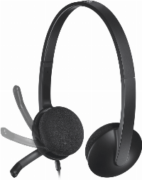 Слушалки с микрофон Logitech H340, USB