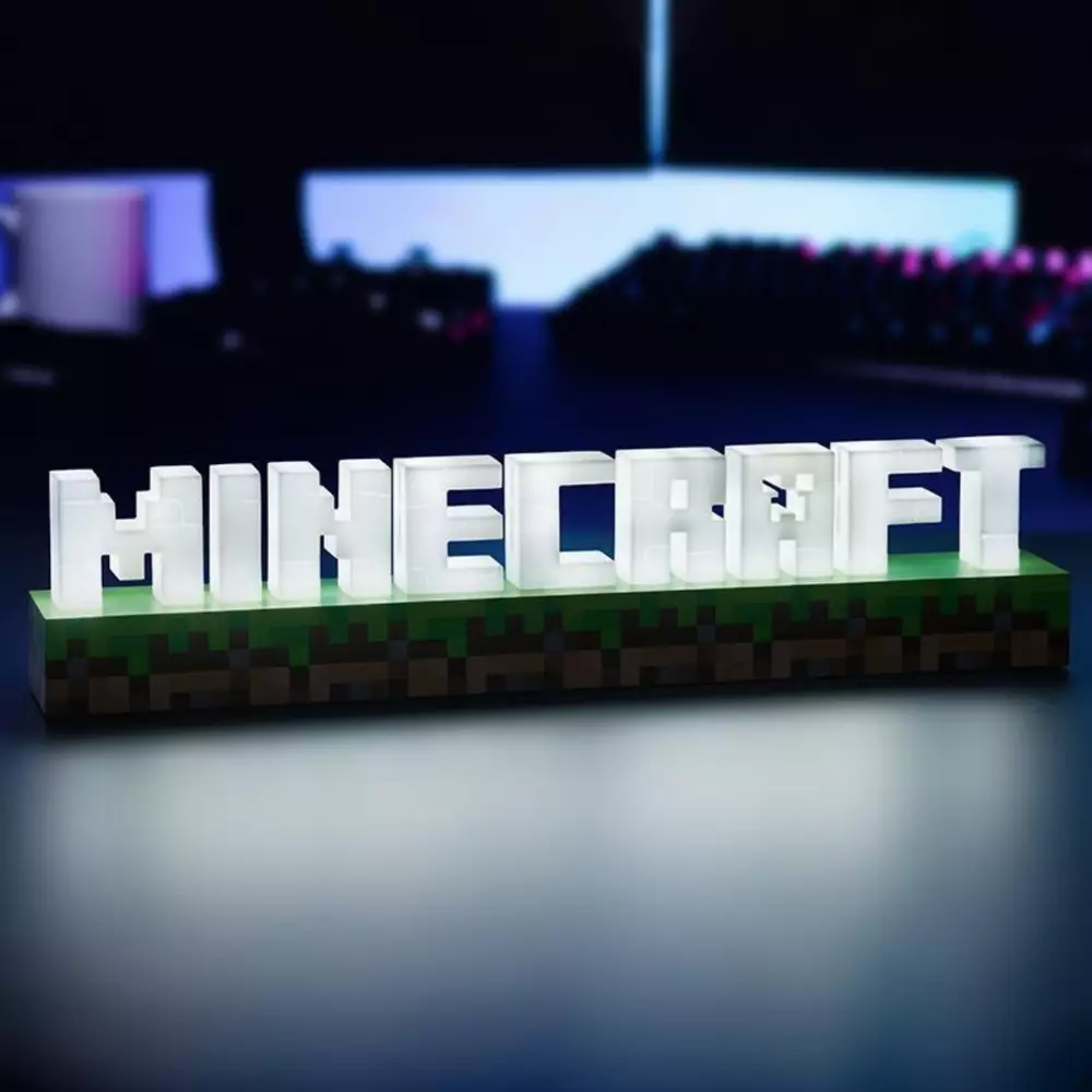 Статуетка Paladone Minecraft Logo Light