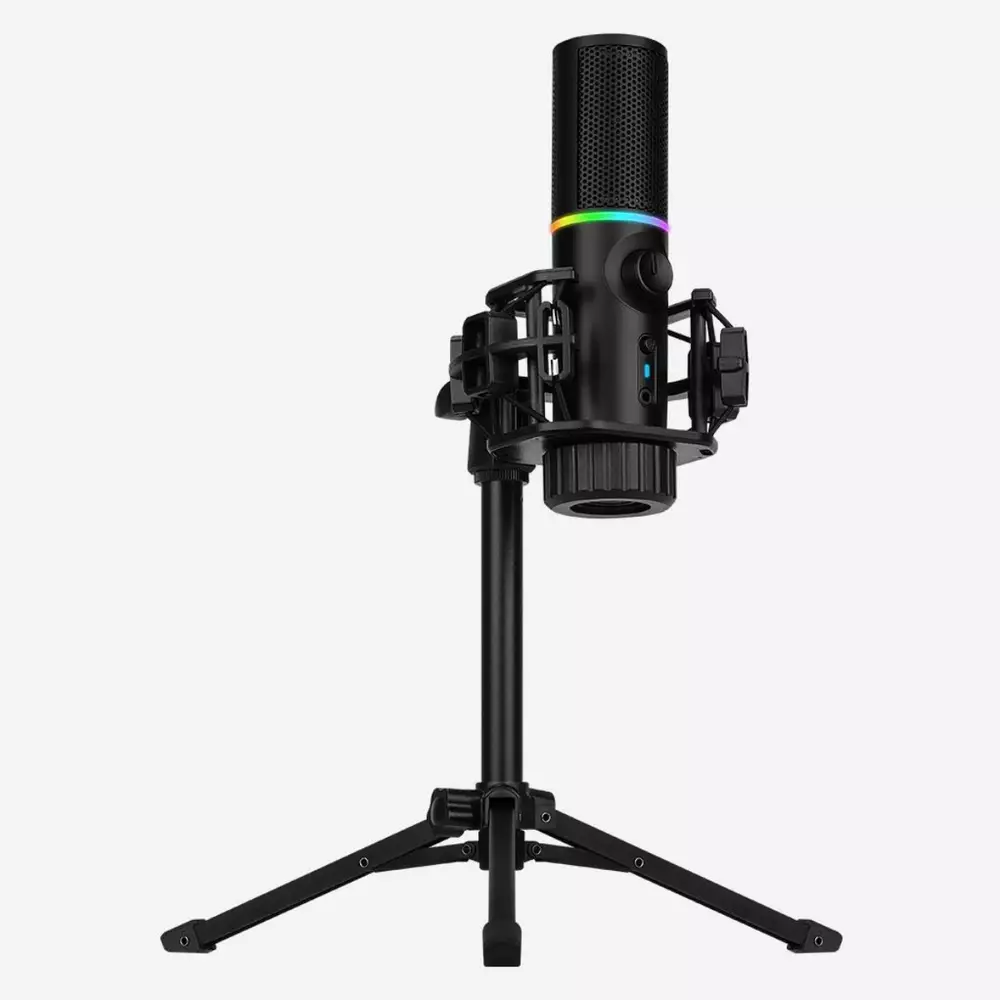 Настолен микрофон Streamplify MIC RGB, USB-A стойка трипод