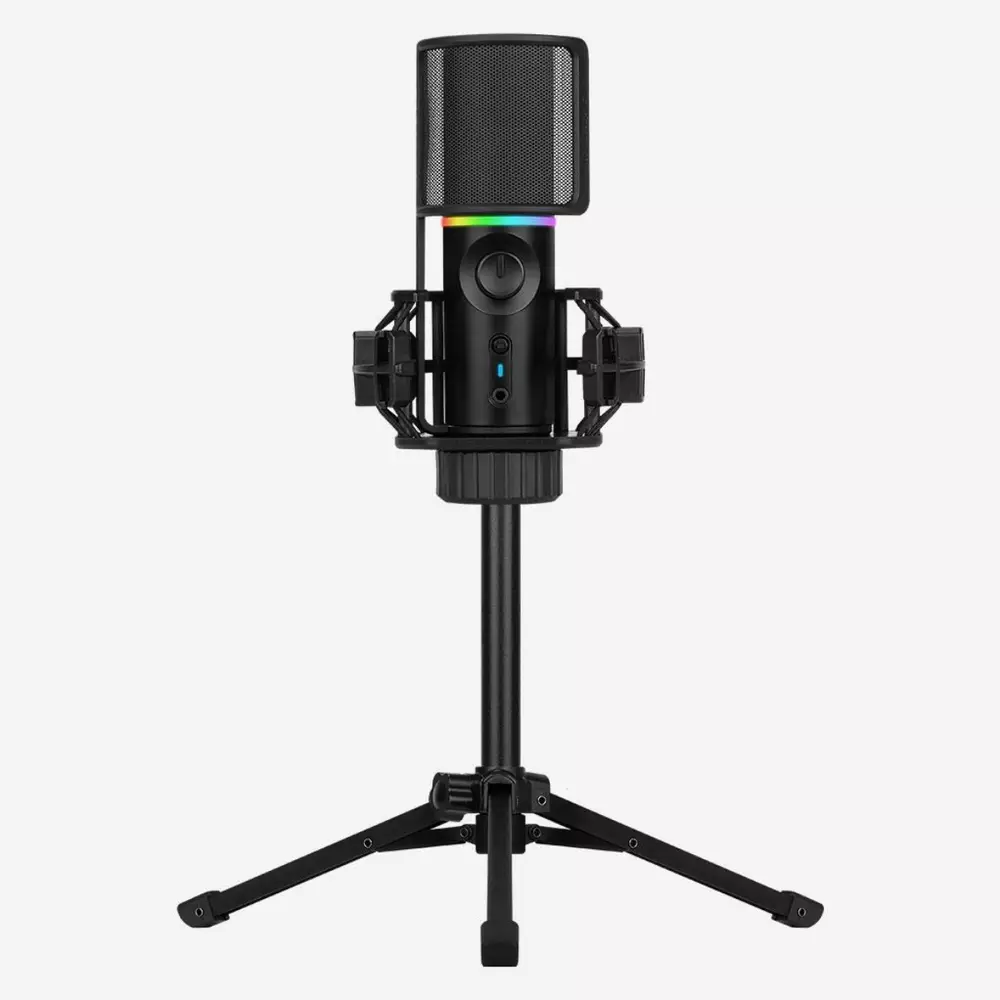 Настолен микрофон Streamplify MIC RGB, USB-A стойка трипод