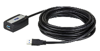 Удължителен кабел ATEN UE350A, USB-A мъжко - USB-A женско , 5 м, USB 3.0, Черен