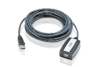 Удължителен кабел ATEN UE250, USB-A мъжко - USB-A женско , 5 м, USB 2.0, Черен