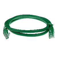 Мрежов пач кабел ACT U/UTP, CAT 6, RJ-45 - RJ-45, 0.5 m, Медни проводници, Зелен, Булк опаковка