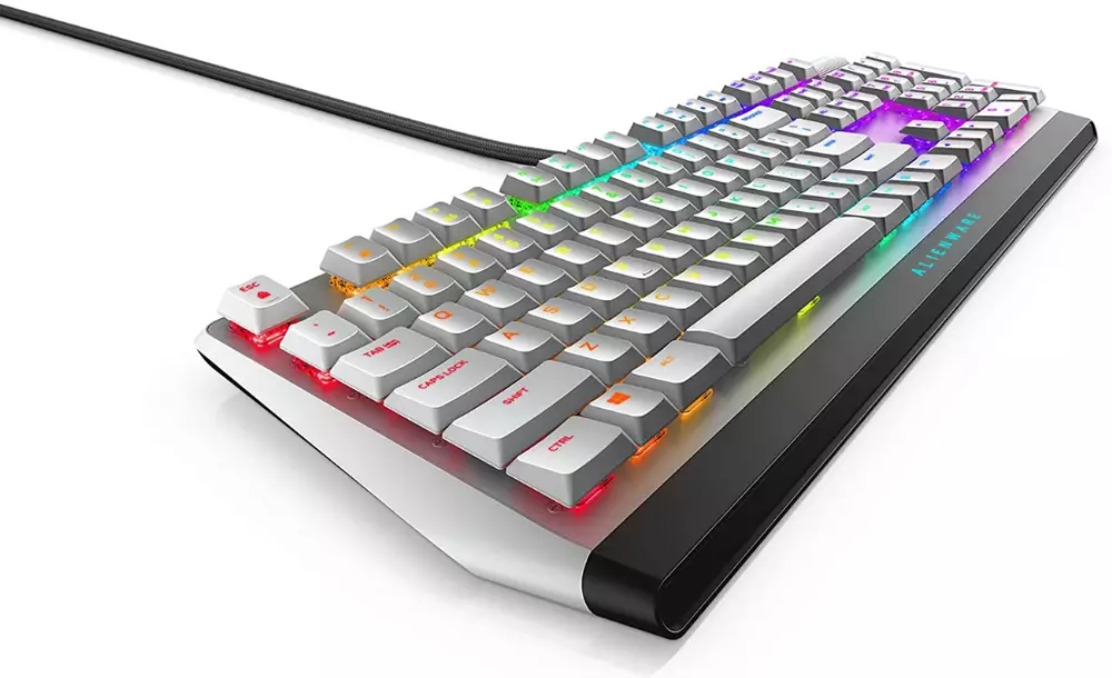 Геймърска клавиатура Alienware 510K Low-profile RGB Mechanical Gaming Keyboard Lunar Light - AW510K