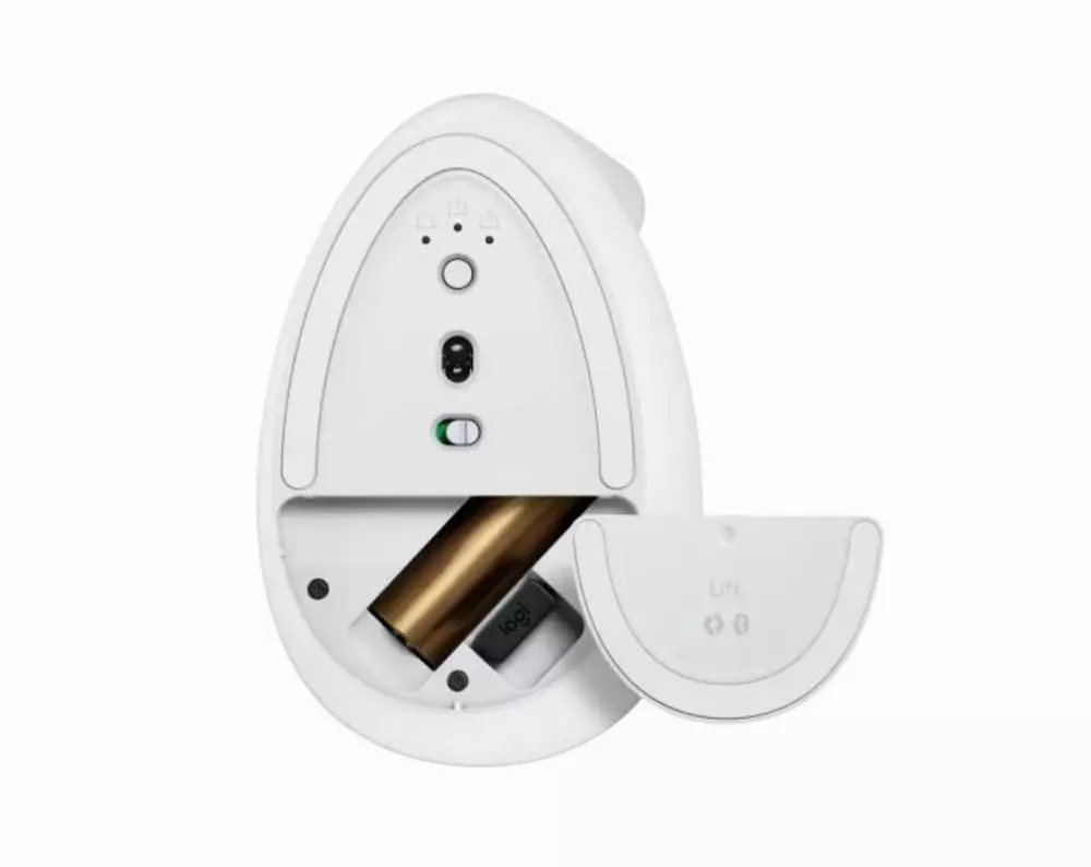Безжична Мишка Logitech Lift Vertical Off-White - 910-006475