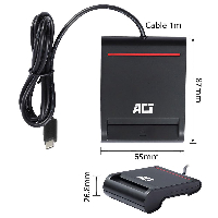 Четец на смарт карти ACT AC6020, USB 3.2 Gen 1