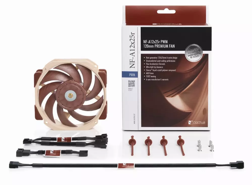 Вентилатор Noctua NF-A12x25r-PWM Fan 120mm Round 