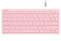 Безжична клавиатура A4TECH FBX51C FSTyler Bluetooth 2.4 GHz USB-C Кирилизирана Розов