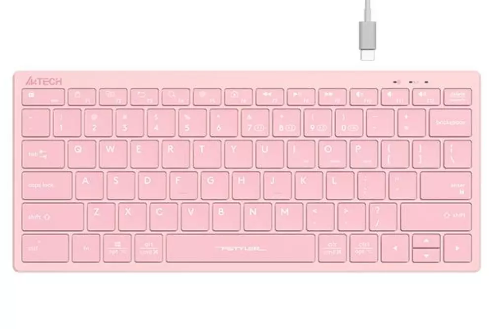 Безжична клавиатура A4TECH FBX51C FSTyler Bluetooth 2.4 GHz USB-C Кирилизирана Розов