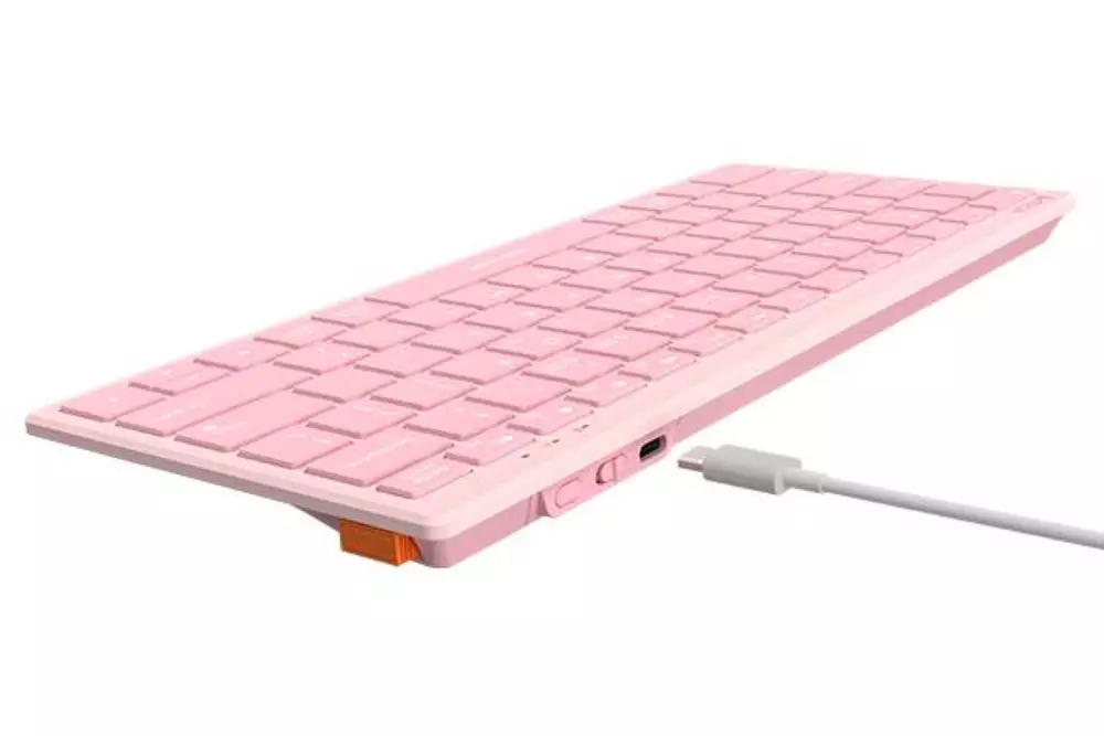 Безжична клавиатура A4TECH FBX51C FSTyler Bluetooth 2.4 GHz USB-C Кирилизирана Розов
