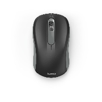 Безжична оптична мишка HAMA AMW-200, USB, 3 бутона, 2.4 GHz, Сив/Черен