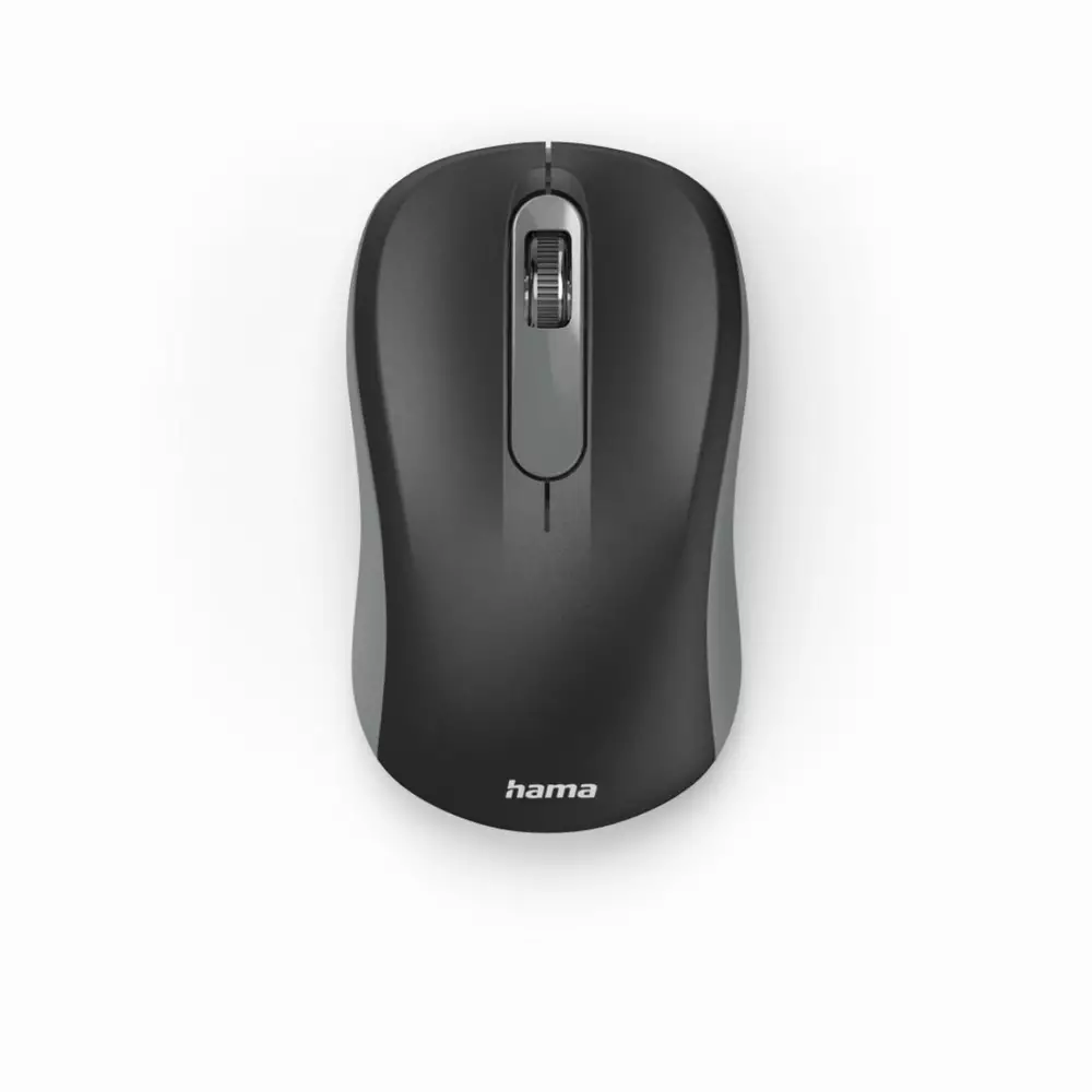 Безжична оптична мишка HAMA AMW-200, USB, 3 бутона, 2.4 GHz, Сив/Черен