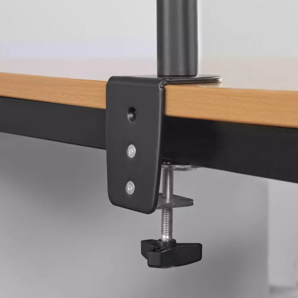 Стойка за 2 монитора за бюро HAMA Регулируема, 13" - 32", 8 кг, Swivel/Tilt, Черен