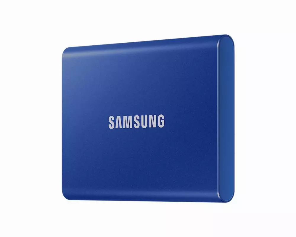 Външен SSD Samsung T7 Indigo Blue SSD 2TB USB-C Blue