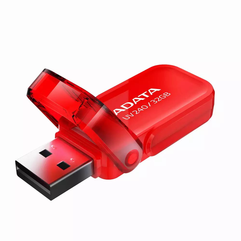 USB памет ADATA UV240 32GB USB 2.0 Red - AUV240-32G-RRD