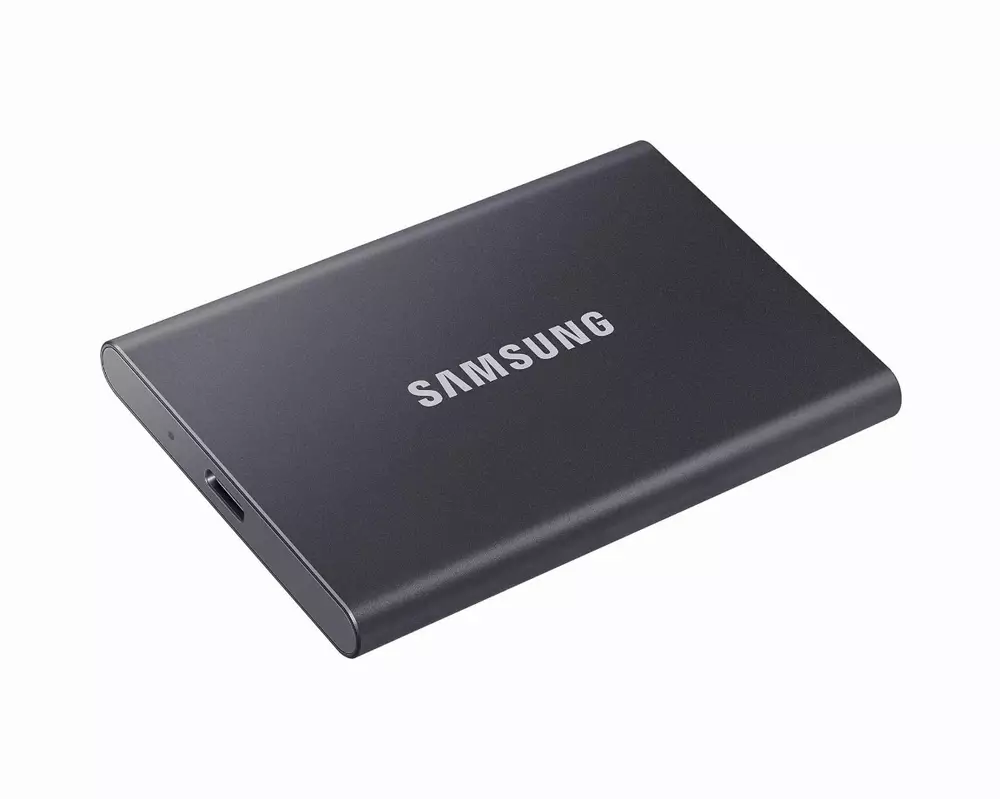 Външен SSD Samsung T7 Titan 1TB NVMe USB-C Grey - MU-PC1T0T/WW