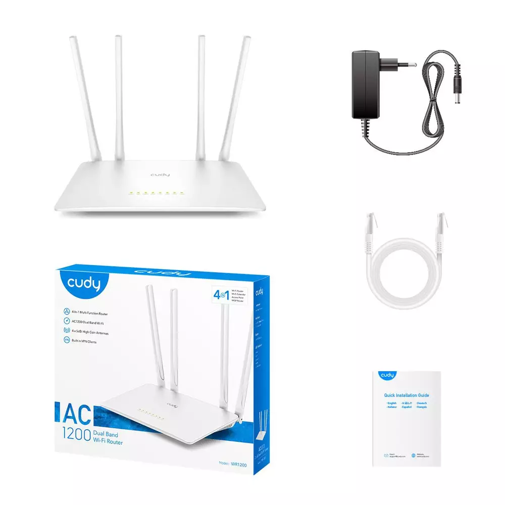 Безжичен рутер Cudy WR1200 AC1200