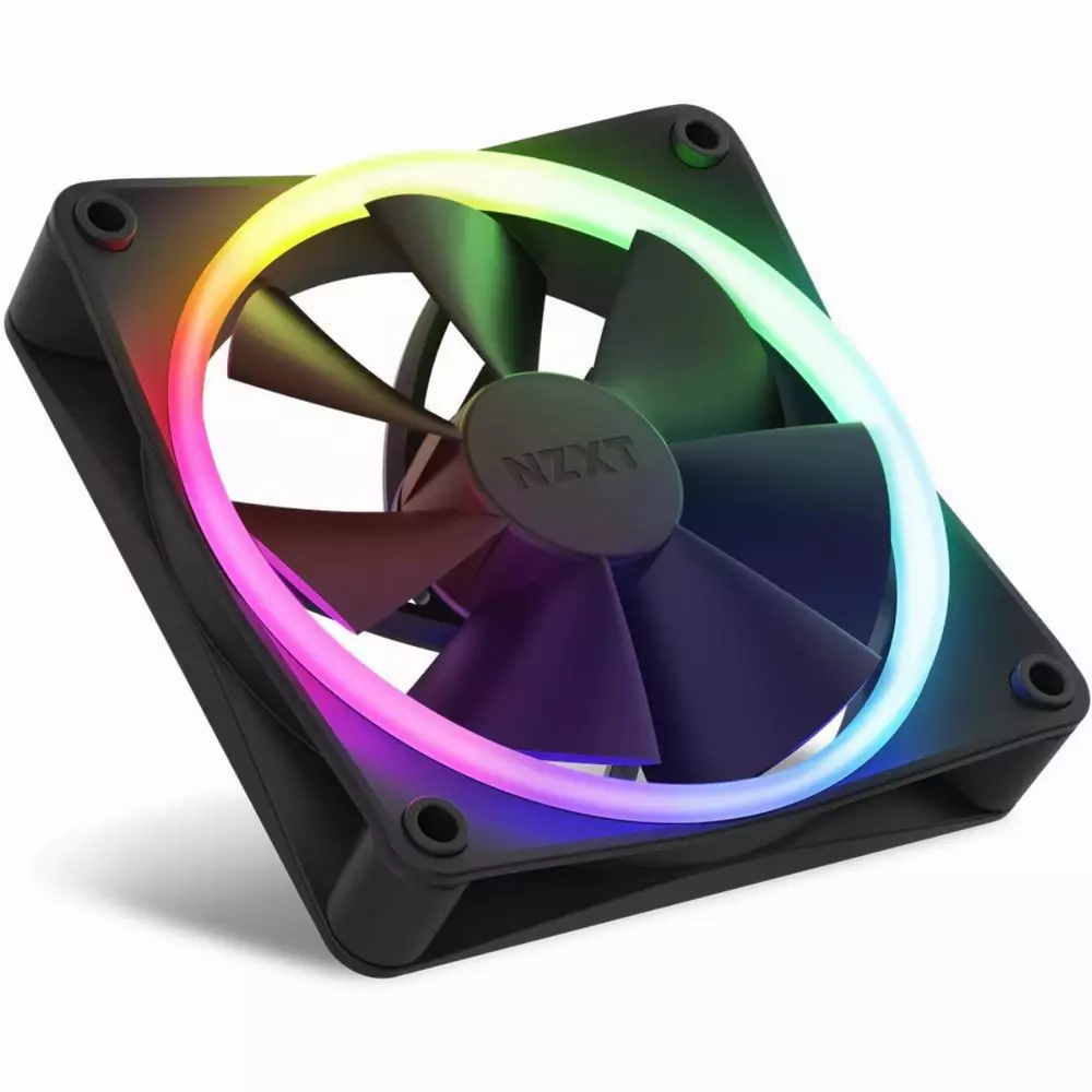 Вентилатори NZXT F120 RGB Black + NZXT RGB контролер 3 pack - RF-R12TF-B1