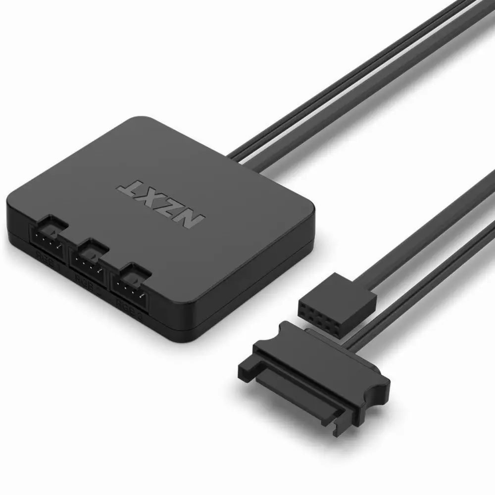 Вентилатори NZXT F120 RGB Black + NZXT RGB контролер 3 pack - RF-R12TF-B1