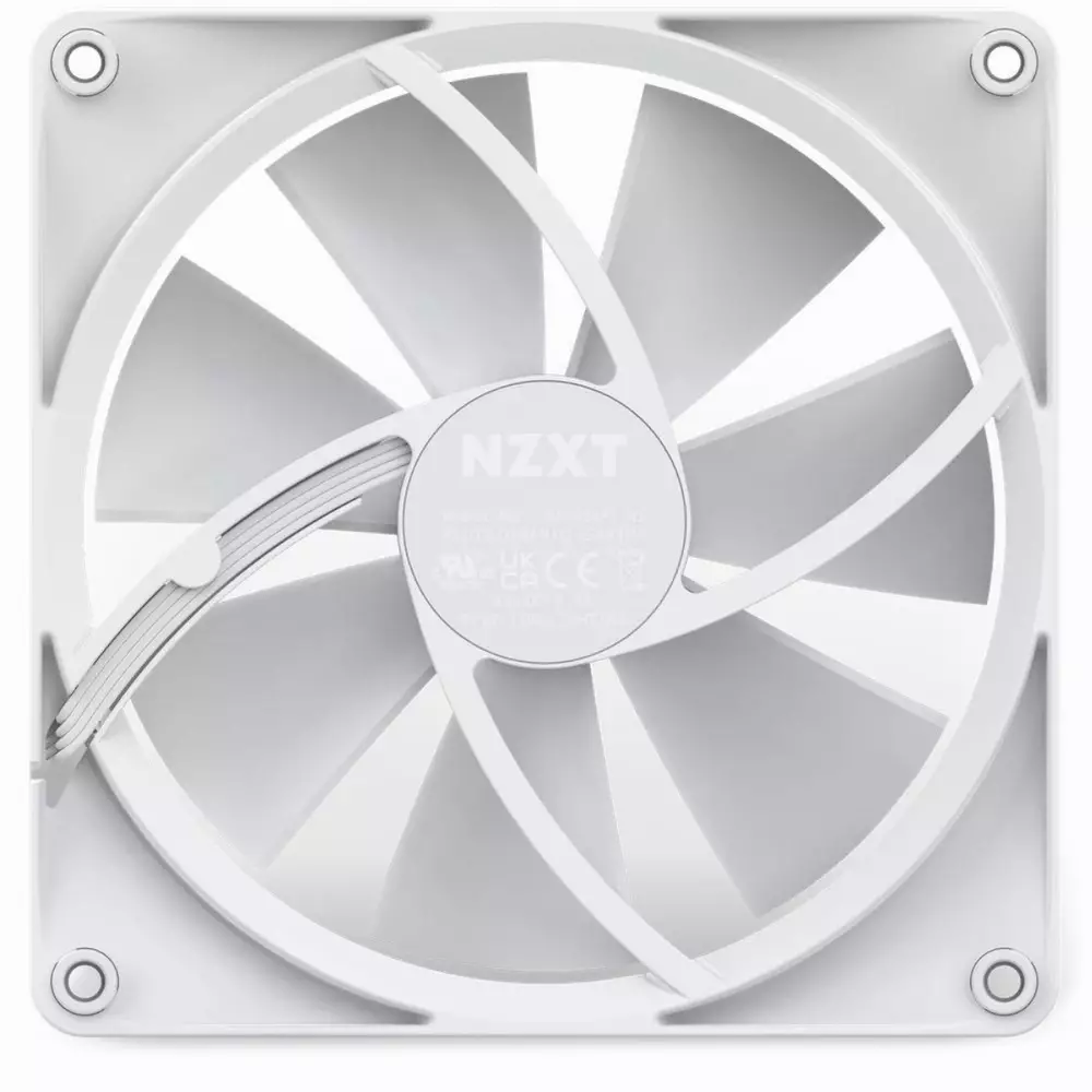 Вентилатор NZXT F140 RGB 140mm White - RF-R14SF-W1