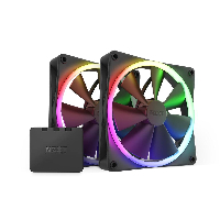 Вентилатори NZXT F140 RGB Black 140mm + NZXT RGB контролер 2 pack