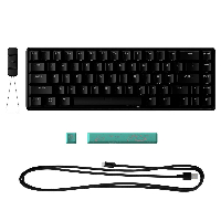 Геймърскa механична клавиатура HyperX Alloy Origins 65 HyperX Aqua Switches Black