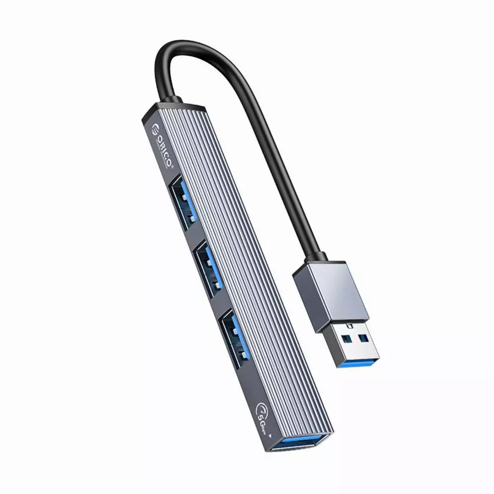 USB хъб Orico HUB 4 port USB 3.0 Aluminum - AH-A13-GY