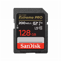 Карта памет SANDISK Extreme PRO SDHC, 128GB, UHS-1, Class 10, U3, 90 MB/s 