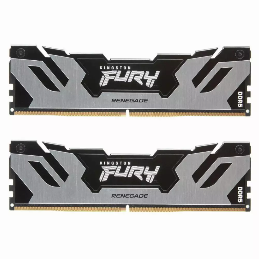 Памет Kingston Fury Renegade Silver 32GB (2x16GB) DDR5 6400MHz CL32 - KF564C32RSK2-32