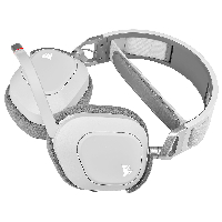 Геймърски слушалки Corsair HS80 RGB WIRELESS Premium Gaming Headset with Spatial Audio White (EU) - CA-9011236-EU
