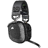 Геймърски слушалки Corsair HS80 RGB WIRELESS Premium Gaming Headset Spatial Audio Carbon (EU) - CA-9011235-EU