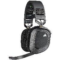 Геймърски слушалки Corsair HS80 RGB WIRELESS Premium Gaming Headset Spatial Audio Carbon (EU) - CA-9011235-EU