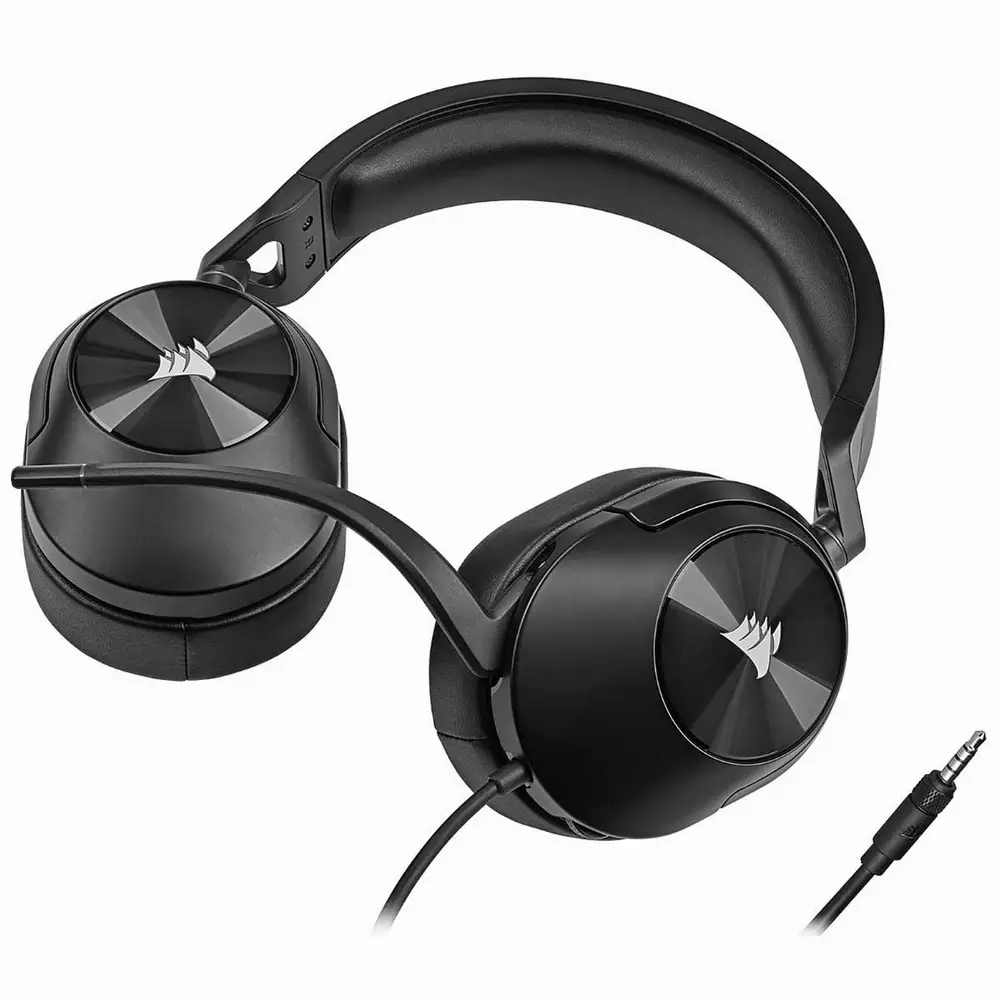 Геймърски слушалки Corsair HS55 STEREO Wired Gaming Headset Carbon (EU) - CA-9011260-EU