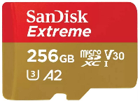 Карта памет SANDISK Extreme 256GB microSDXC SD Adapter UHS-I U3 - SDSQXAV-256G-GN6MA