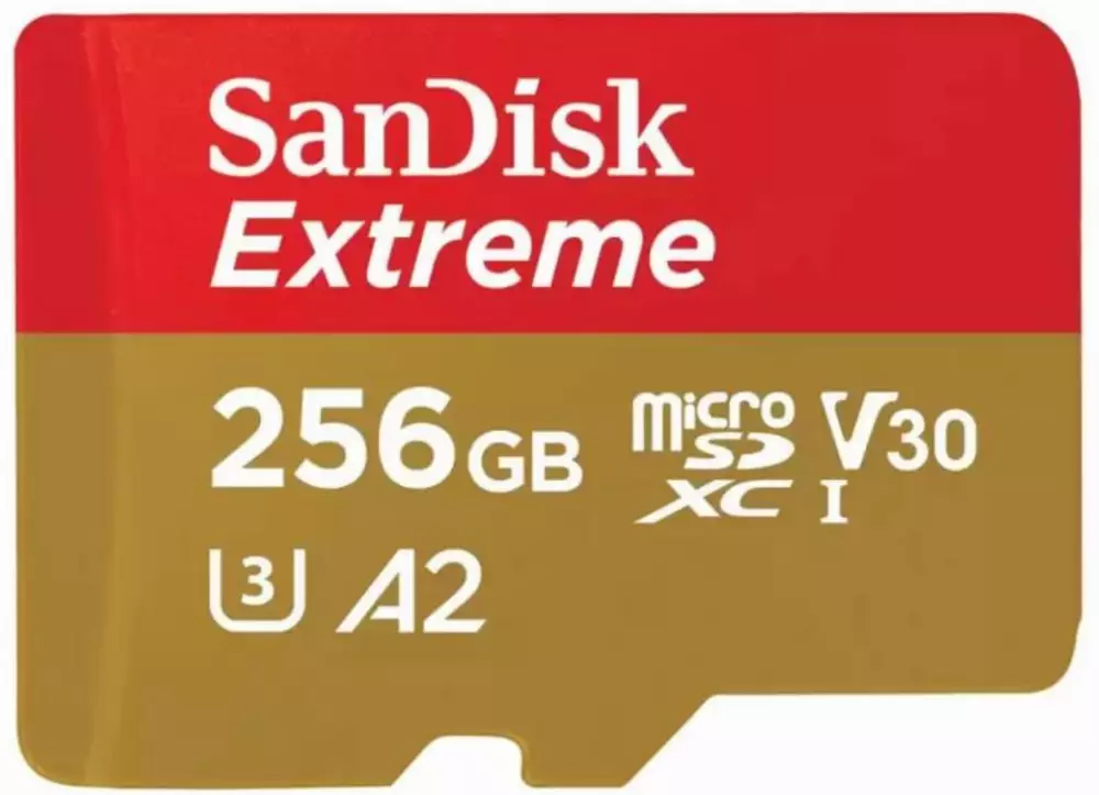 Карта памет SANDISK Extreme 256GB microSDXC SD Adapter UHS-I U3 - SDSQXAV-256G-GN6MA