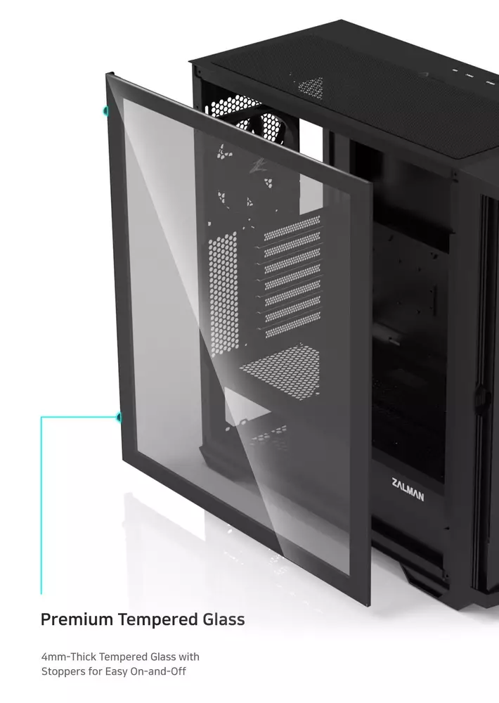 Кутия Zalman Z10 Plus TG EATX ARGB Case