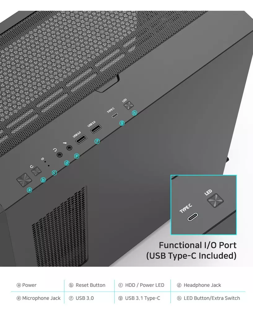 Кутия Zalman Z10 Plus TG EATX ARGB Case