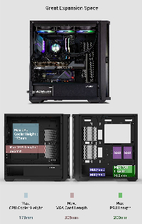 Кутия Zalman Z10 Plus TG EATX ARGB Case