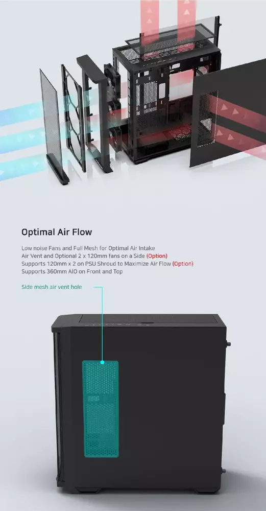 Кутия Zalman Z10 Plus TG EATX ARGB Case