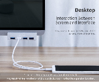 Orico хъб USB 3.0 HUB Clip Type 4 port -  Aluminum - MH4PU-SV