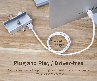 Orico хъб USB 3.0 HUB Clip Type 4 port -  Aluminum - MH4PU-SV